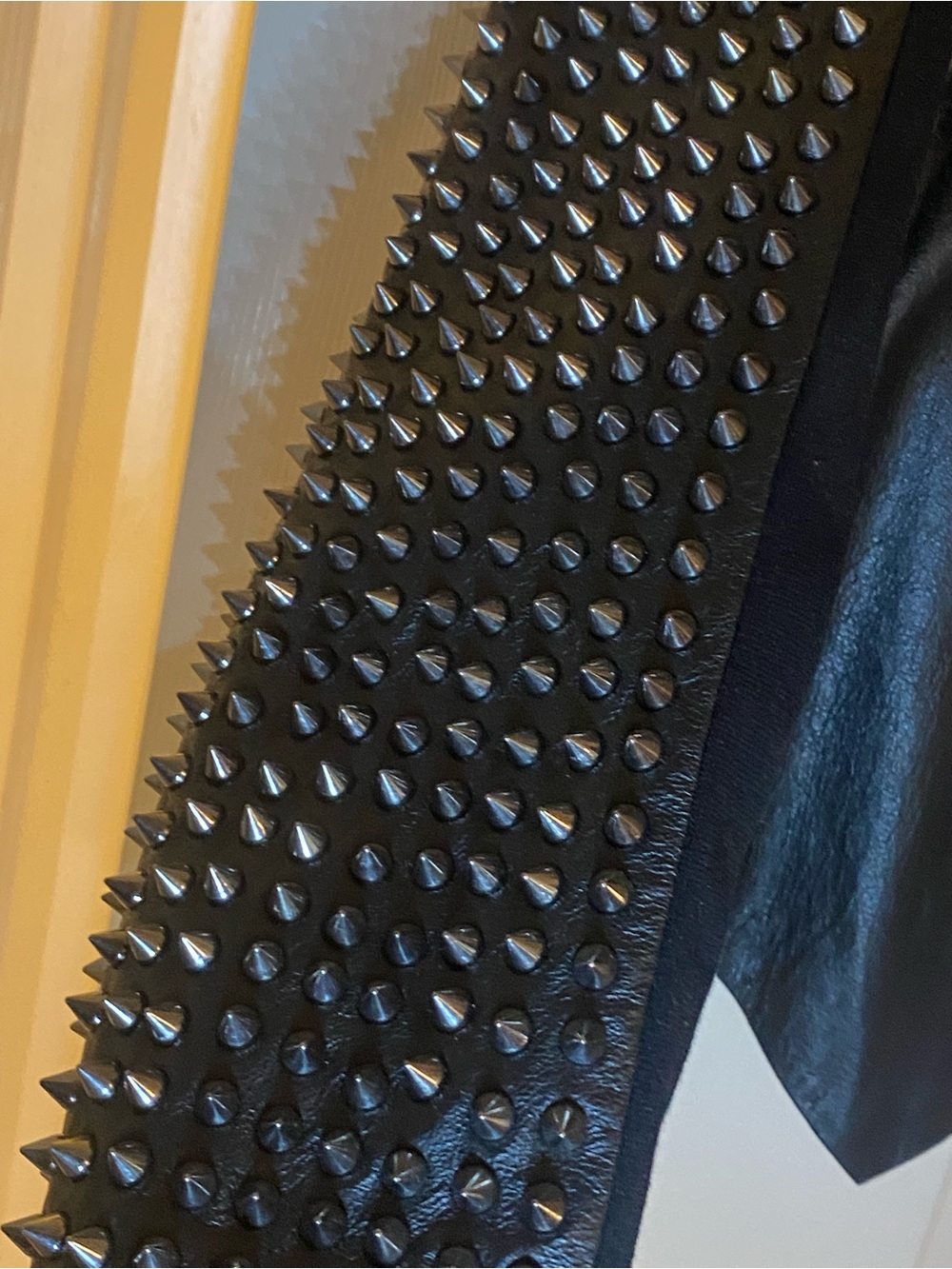$145 FINAL PRICE
Bebe Black Studded Genuine Leather Jacket -Classy/Biker Edgy - Picture 4 of 5
